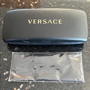 Versace Hard Case & Cleaning Cloth for Eyeglasses/Sunglasses